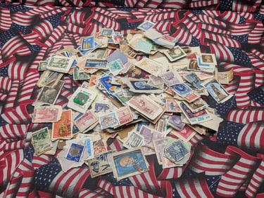 100+ Assorted Used Foreign Stamps