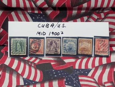 (6) Assorted Rare Caribbean Stamps