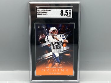 2018 Panini Origins Tom Brady Orange #85/175 SGC NM-MT+ 8.5