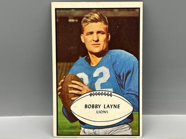 1953 Bowman Bobby Layne #21