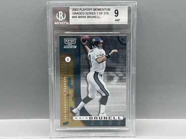 2000 Playoff Momentum Mark Brunell Graded Series 1 of 210 BGS Mint 9