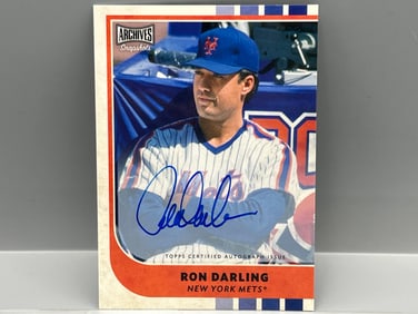 2021 Topps Archives Snapshots Ron Darling On Card Auto #6