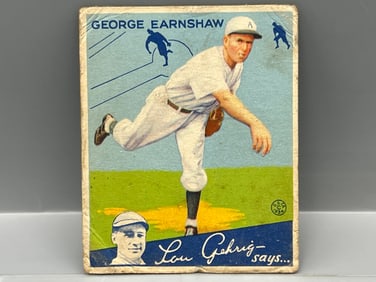 1934 Goudey George Earnshaw #41