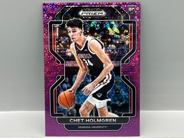 2022 Panini Prizm Draft Picks Chet Holmgren Purple Fast Break Prizm RC #/50