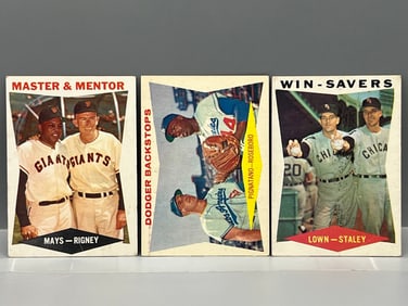 Lot of (3) 1960 Topps Special Cards W/Willie Mays