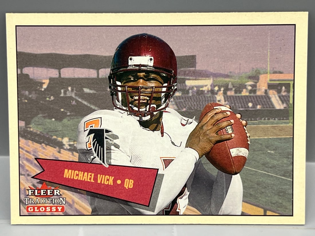 2001 Fleer Tradition Glossy Michael Vick RC #/2001: 2001 Fleer Tradition Glossy Michael Vick RC #/2001