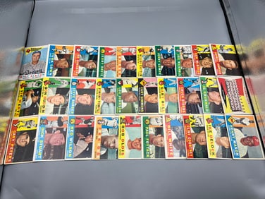 Lot of (30) 1960 Topps Baseball - Varying Conditions