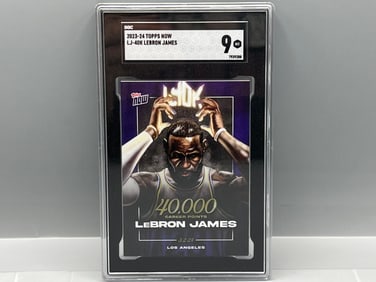 2023-24 Topps Now LeBron James 40K Career Points #LJ-40K SGC Mint 9