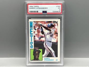 1984 Topps Darryl Strawberry RC #182 PSA EX 5