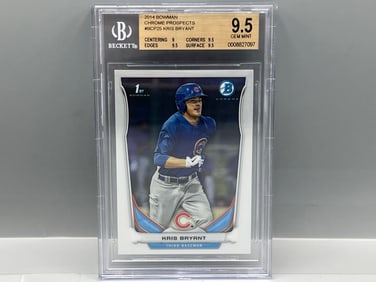 2014 Bowman Kris Bryant 1st Bowman Chrome Prospects RC #BCP25 BGS Gem Mint 9.5
