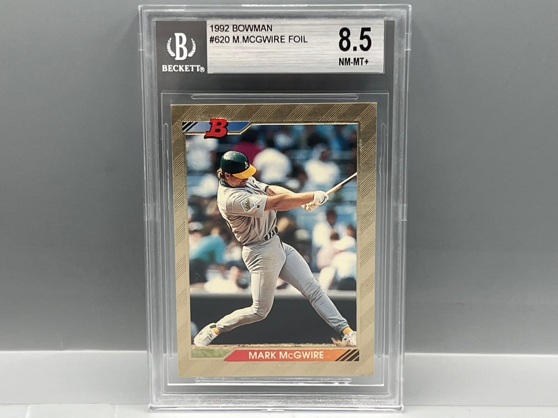1992 Bowman Mark McGwire Foil #620 BGS NM-MT+ 8.5 (1 of 2)