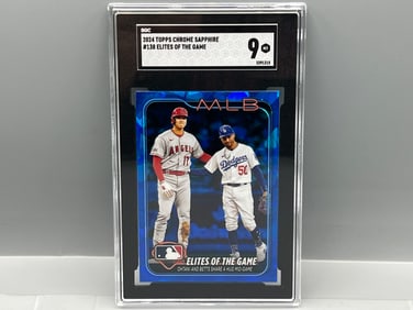 2024 Topps Chrome Sapphire Shohei Ohtani/Mookie Betts Elites of The Game #138 SGC Mint 9