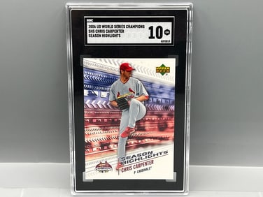 2006 Upper Deck World Series Champions Chris Carpenter Season Highlights #SH5 SGC Gem Mint 10