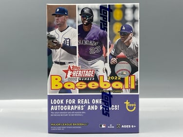 2022 Topps Heritage High Number Baseball Factory Sealed Blaster Box - Possible Bobby Witt Jr, Julio