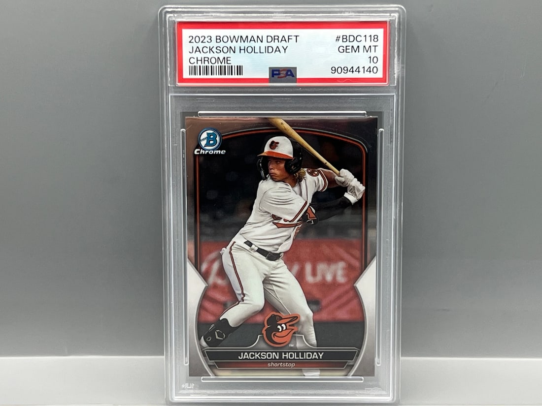 2023 Bowman Draft Jackson Holliday Chrome RC #BDC118 PSA Gem Mint 10 (1 of 2)