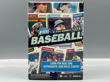 2023 Topps Heritage High Number Baseball Factory Sealed Blaster Box