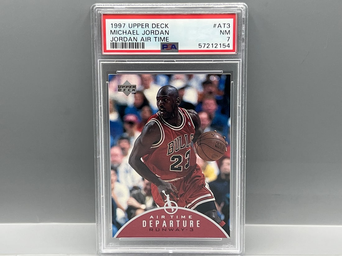 1997 Upper Deck Michael Jordan Air Time #AT3 PSA NM 7 (1 of 2)