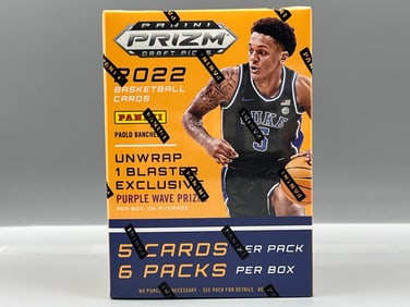 2022 Panini Prizm Draft Picks Basketball Factory Sealed Blaster Box - Possible Paolo Banchero, Chet