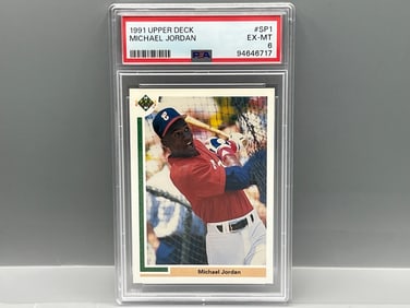 1991 Upper Deck Michael Jordan #SP1 PSA EX-MT 6