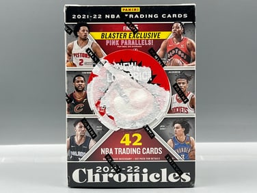 2021-22 Panini Chronicles Basketball Factory Sealed Blaster Box