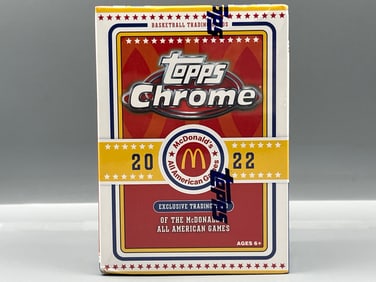 2022 Topps Chrome McDonald's All American Games Factory Sealed Blaster Box