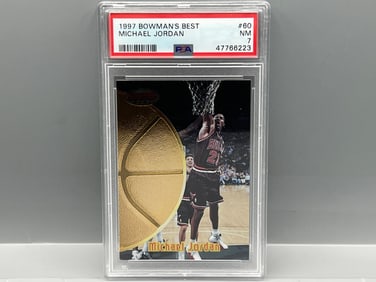 1997 Bowman's Best Michael Jordan #60 PSA NM 7