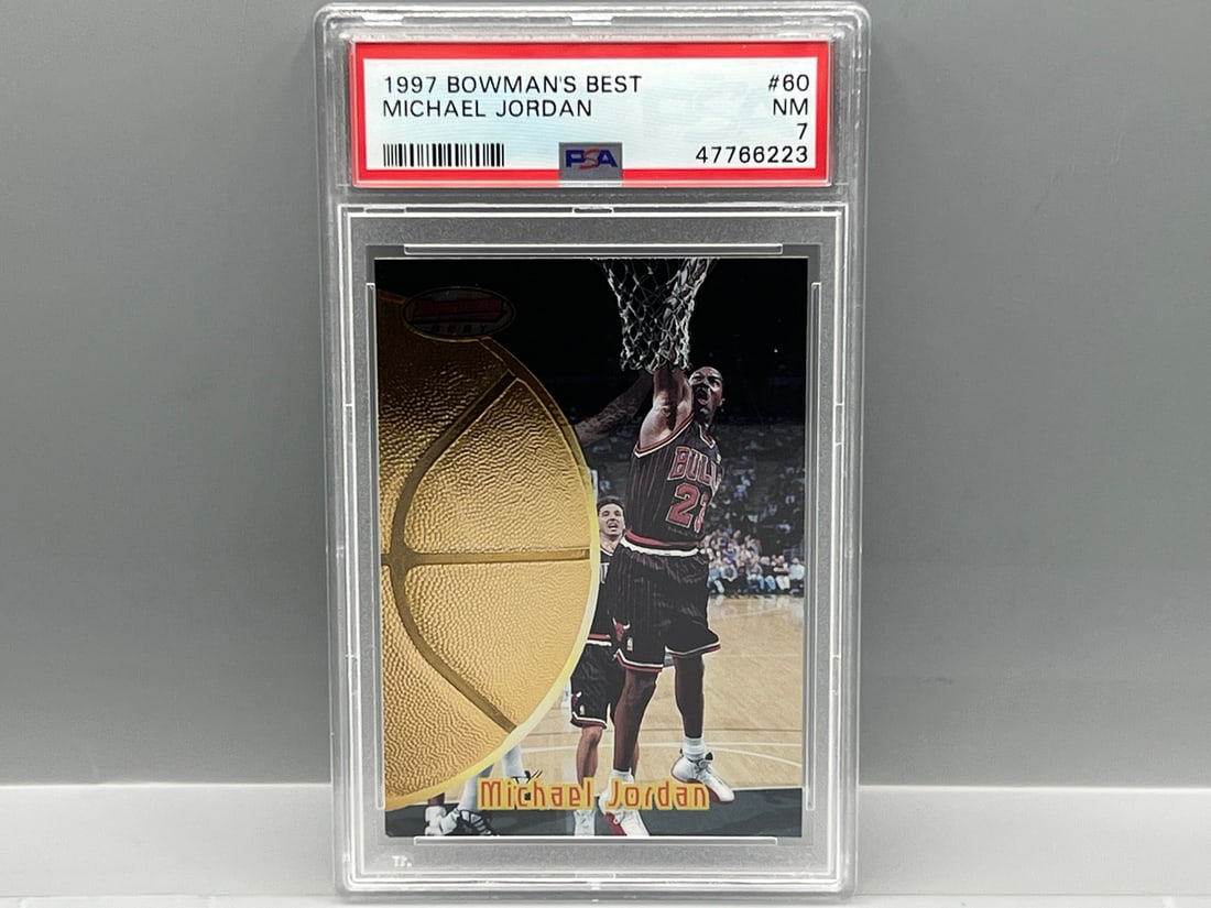 1997 Bowman's Best Michael Jordan #60 PSA NM 7 (1 of 2)
