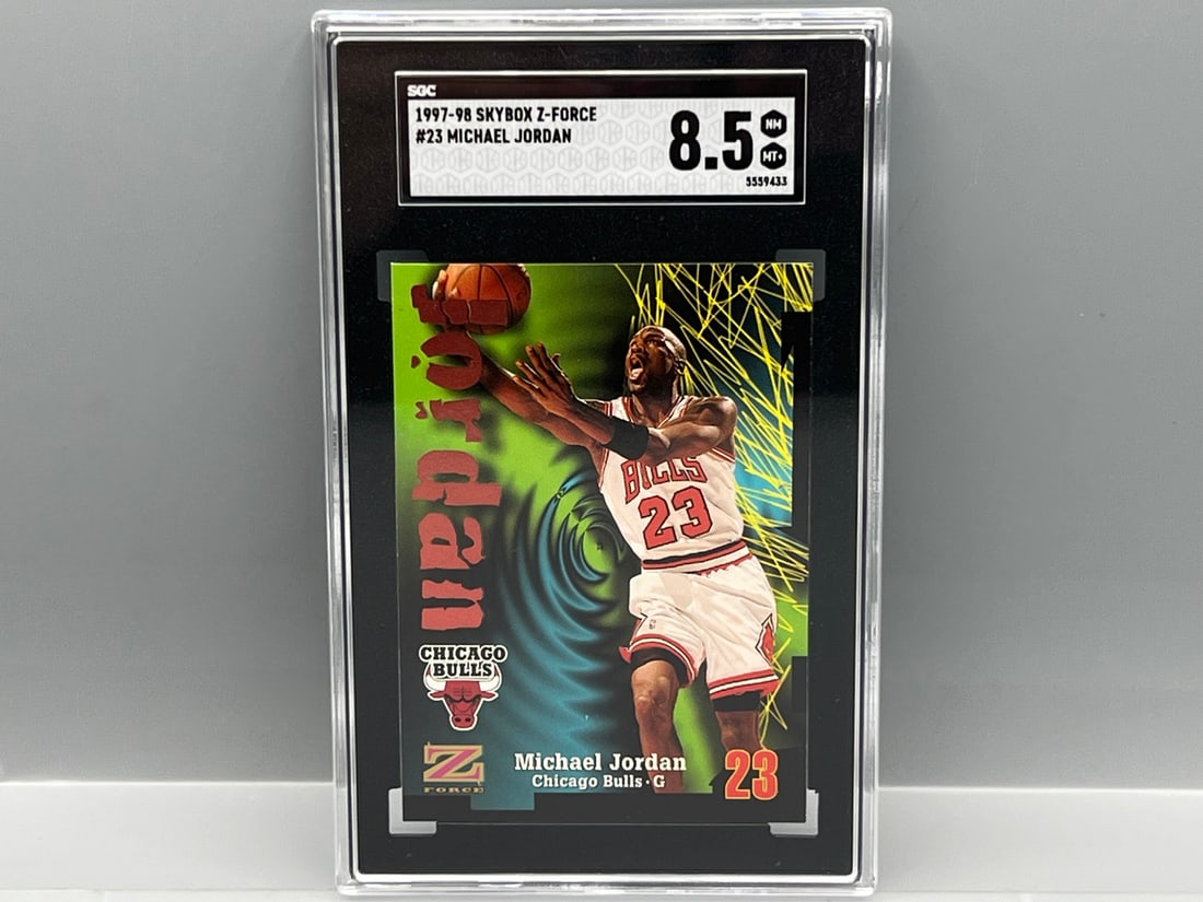 1997-98 Skybox Z Force Michael Jordan #23 SGC NM-MT+ 8.5 (1 of 2)