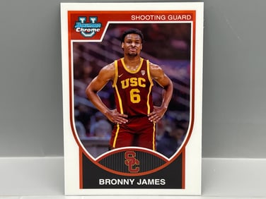 2024 Bowman Chrome University Bronny James Refractor #07B-1