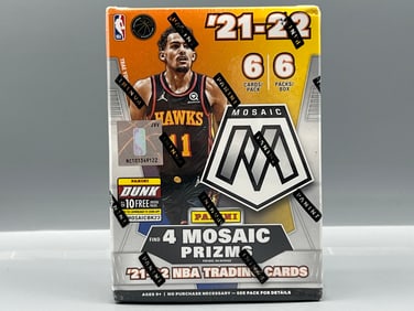 2021-22 Panini Mosaic Basketball Factory Sealed Blaster Box