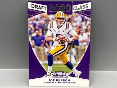 2020 Panini Contenders Draft Picks Joe Burrow RC #1