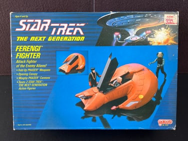 1989 Galoob Star Trek TNG Ferengi Fighter With Original Box
