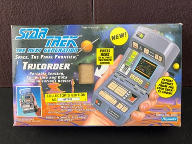 1993 Playmates Star Trek TNG Tricorder With Original Box - Untested