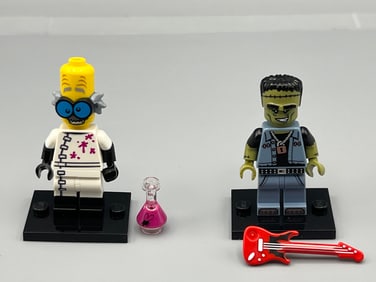 2015 Lego Series 14 Monsters: Horror Monster Rocker & Crazy Scientist Minifigures