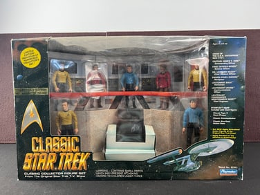 1993 Playmates Classic Star Trek Action Figure Set In Original Box