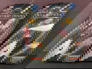 2009 Playmates Star Trek Warp Collection Action Figures - Scotty & McCoy
