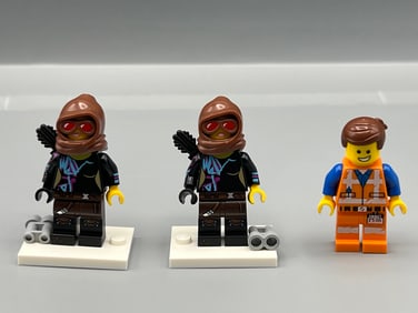 Lot of (3) Assorted The Lego Movie Minifigures