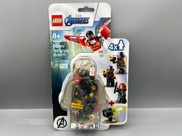 2020 Lego Marvel Avengers Falcon And Black Widow Team-Up Sealed Minifigure Set #40418