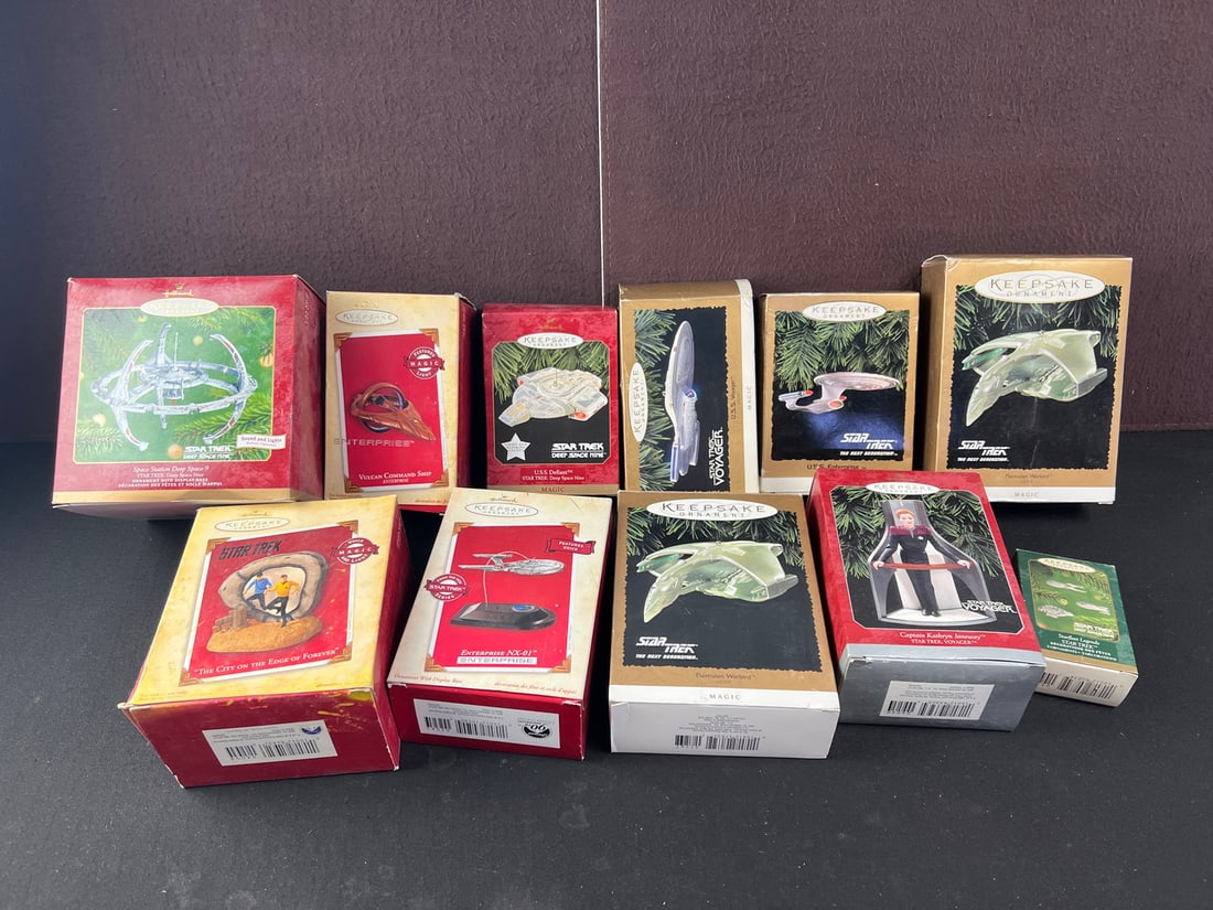 Hallmark Star Trek Christmas Ornaments Lot of 11 - Electronics untested (1 of 9)