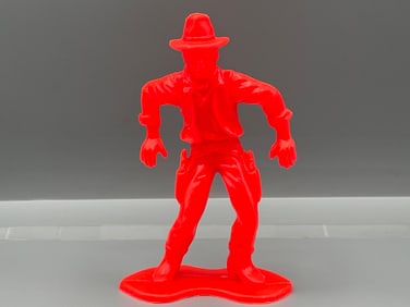 Timmee Vintage 5 Inch Red Cowboy Figure - Marx MPC Western Collectible