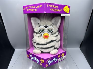 1999 Tiger Electronics Zebra Furby Sealed in Box - Generation 2