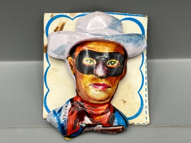 Vintage Lone Ranger Japan Made Pin W/ Original Pinback