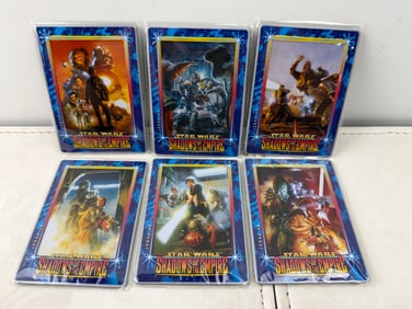 1997 Metallic Impressions Star Wars Shadows of the Empire 6 Card Metallic Set