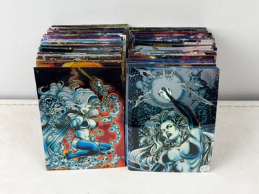 1994 Lady Death Chromium Series 1 Partial Set with Duplicates - Varying conditions