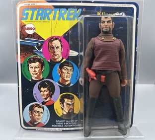 1974 Mego Star Trek Klingon Figure On Original Unpunched Card