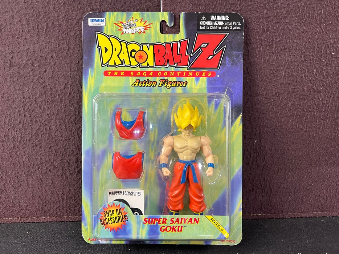 1999 Irwin Dragonball Z Series 4 Super Saiyan Goku - On card: 1999 Irwin Dragonball Z Series 4 Super Saiyan Goku - On card