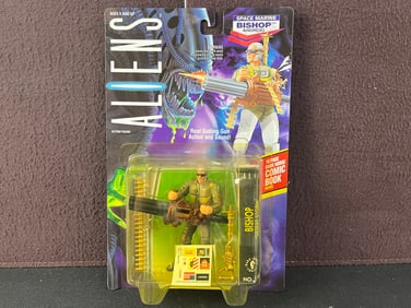 1992 Kenner Aliens Bishop - On card