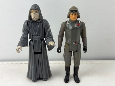 1980 & 1984 Kenner Star Wars Emperor Palpatine & AT-AT Commander