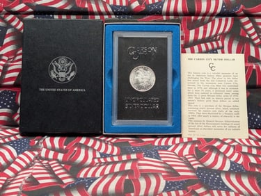 1883-CARSON CITY Morgan Silver Dollar in OGP w/ COA