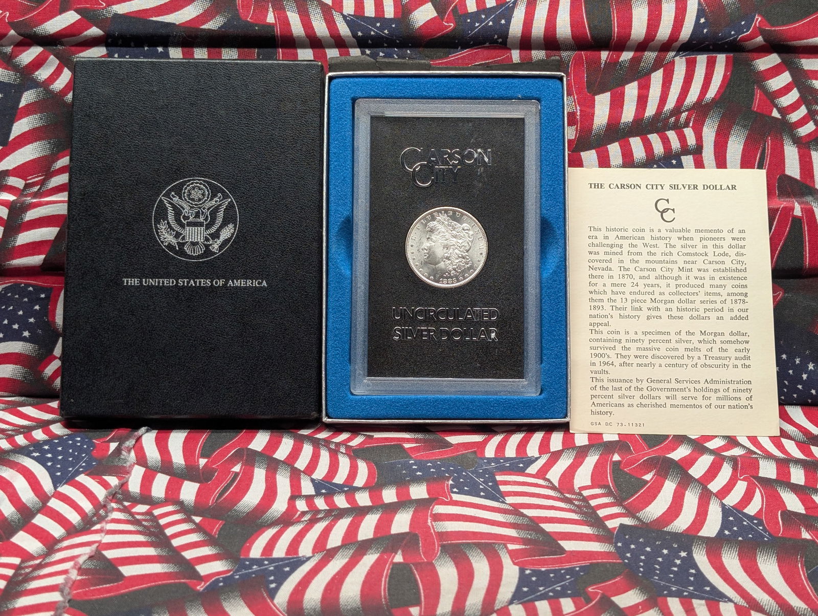 1883-CARSON CITY Morgan Silver Dollar in OGP w/ COA (1 of 6)